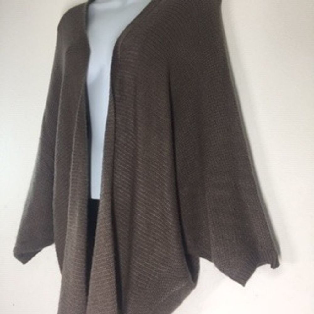 Corso Corso Cocoon Batwing Brown Open Front Cardig - Picture 3 of 9